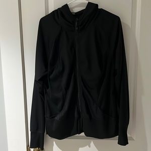 Black athletic zip up